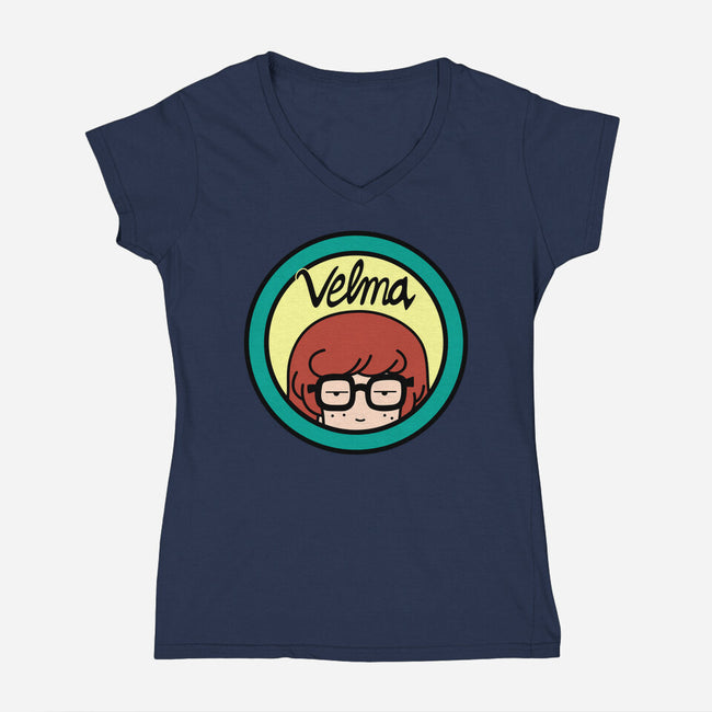 Resident Genius-womens v-neck tee-Boggs Nicolas