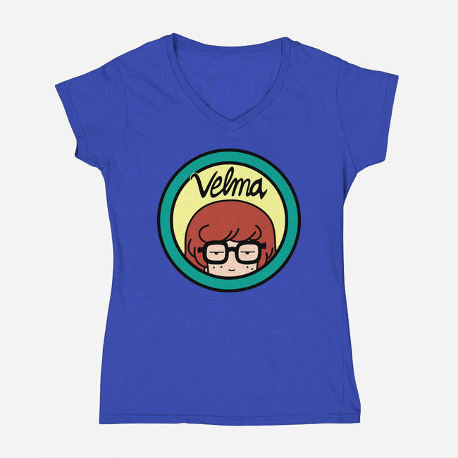 Resident Genius-womens v-neck tee-Boggs Nicolas