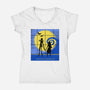 Strange Time-womens v-neck tee-Plastic Dino