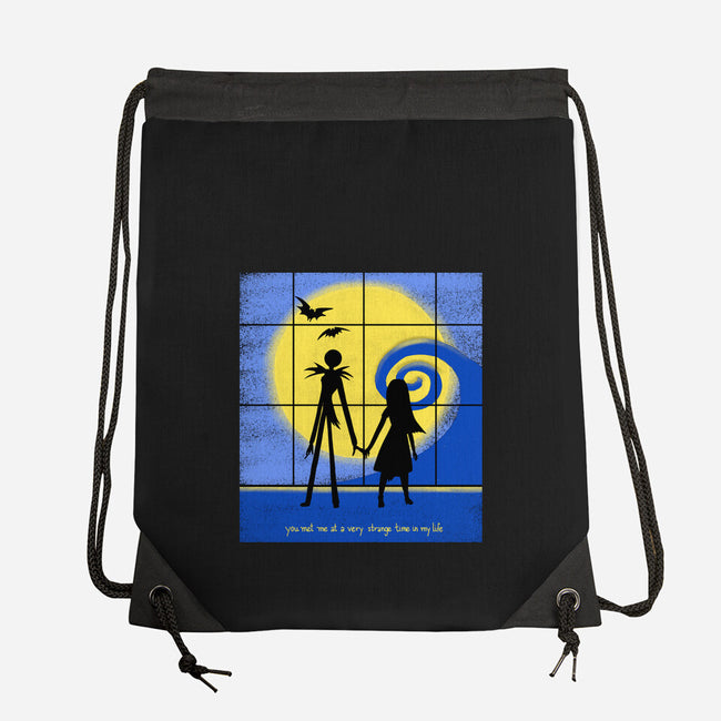 Strange Time-none drawstring bag-Plastic Dino