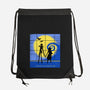 Strange Time-none drawstring bag-Plastic Dino