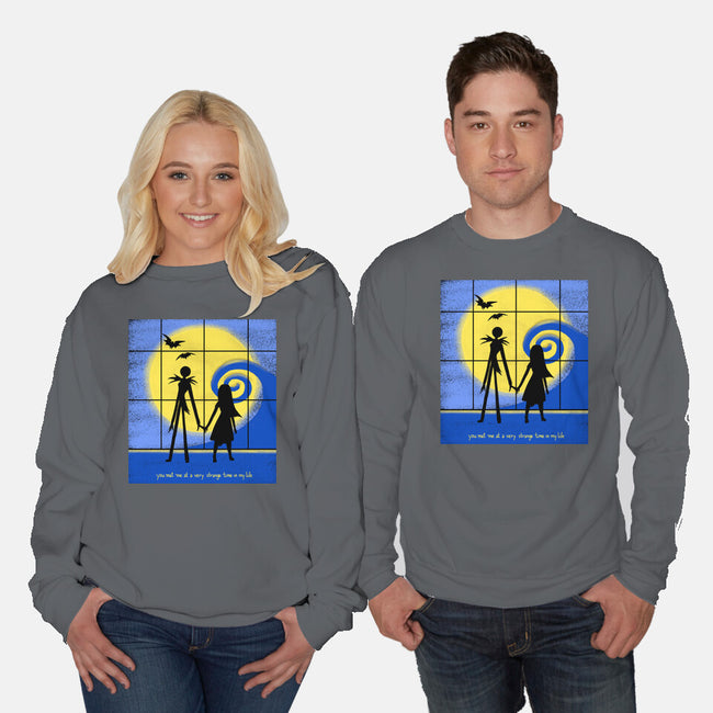 Strange Time-unisex crew neck sweatshirt-Plastic Dino