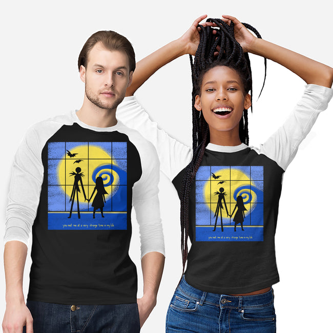 Strange Time-unisex baseball tee-Plastic Dino