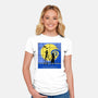 Strange Time-womens fitted tee-Plastic Dino