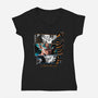 Pothala Fusion-womens v-neck tee-Diegobadutees