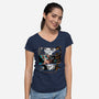 Pothala Fusion-womens v-neck tee-Diegobadutees