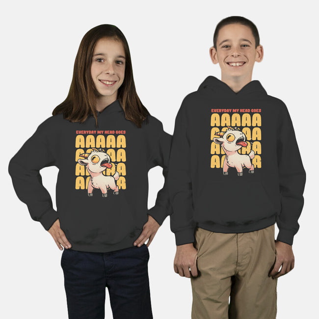 Everyday My Head Goes-youth pullover sweatshirt-eduely