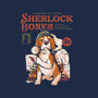 Sherlock Bones-none stretched canvas-eduely