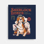 Sherlock Bones-none stretched canvas-eduely