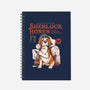 Sherlock Bones-none dot grid notebook-eduely