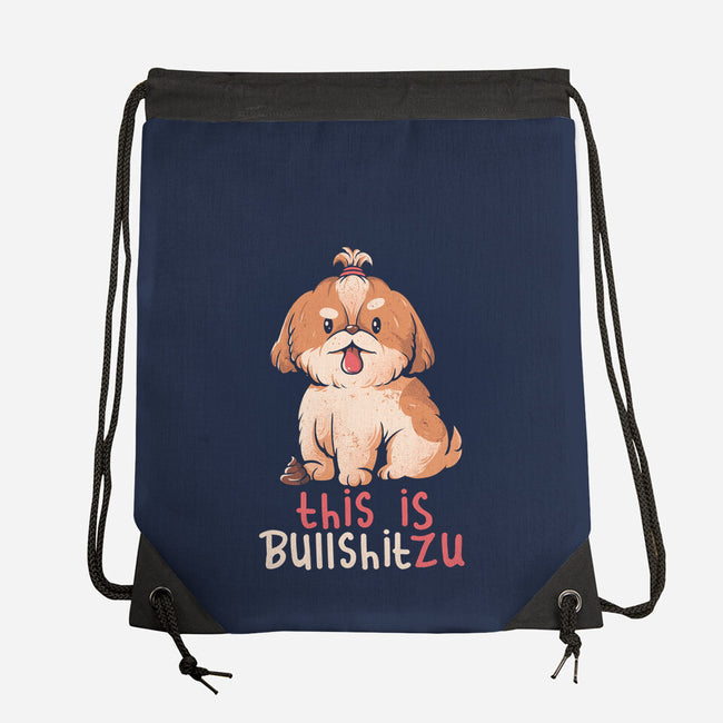This Is Bullshitzu-none drawstring bag-eduely