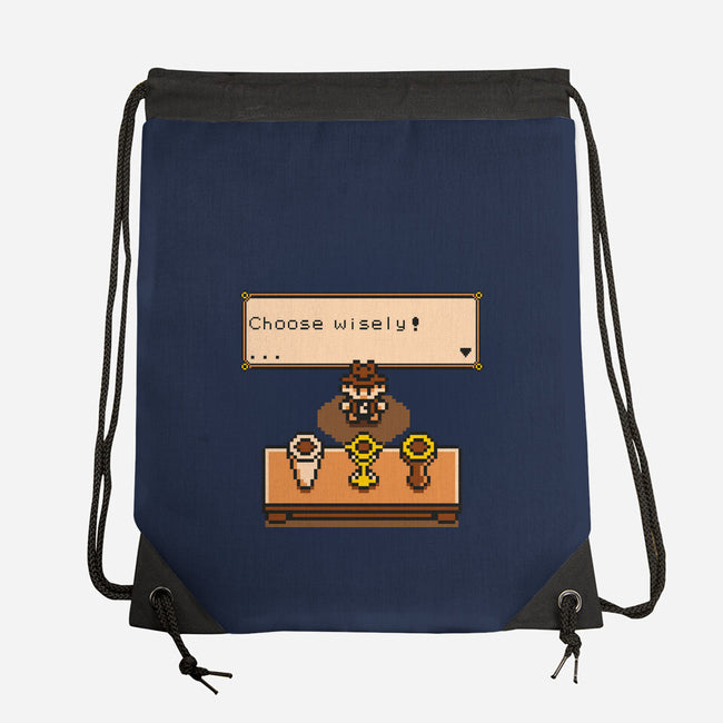 Choose Your Grail-none drawstring bag-Olipop