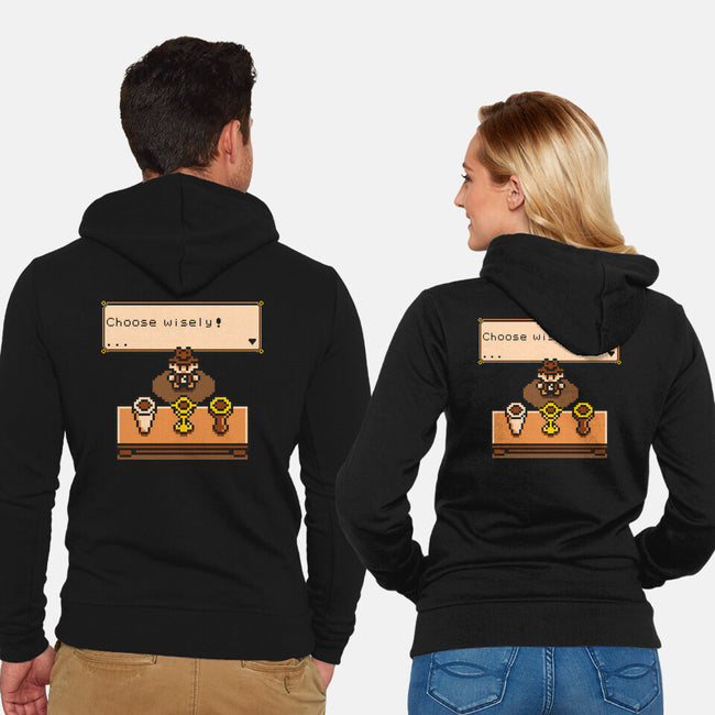 Choose Your Grail-unisex zip-up sweatshirt-Olipop