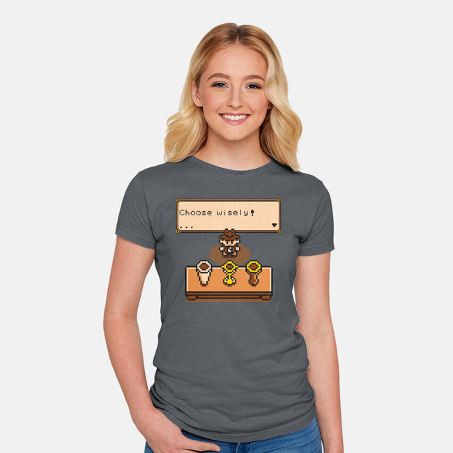Choose Your Grail-womens fitted tee-Olipop