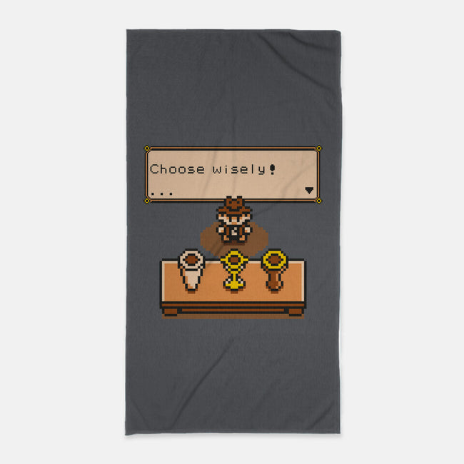 Choose Your Grail-none beach towel-Olipop