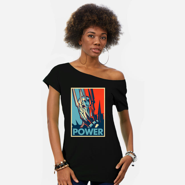 The Lord Of Power-womens off shoulder tee-NMdesign