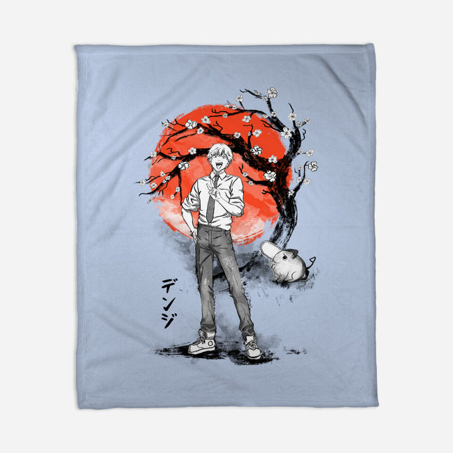 Devil Hunter Ink-none fleece blanket-IKILO