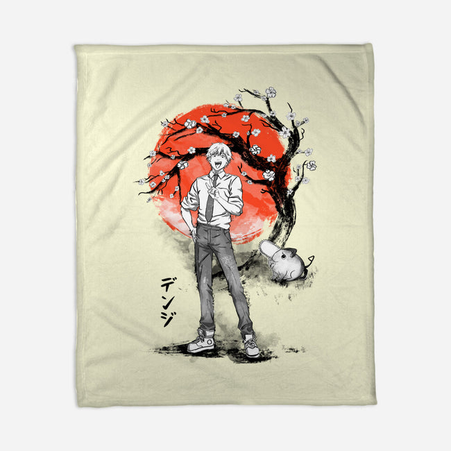 Devil Hunter Ink-none fleece blanket-IKILO