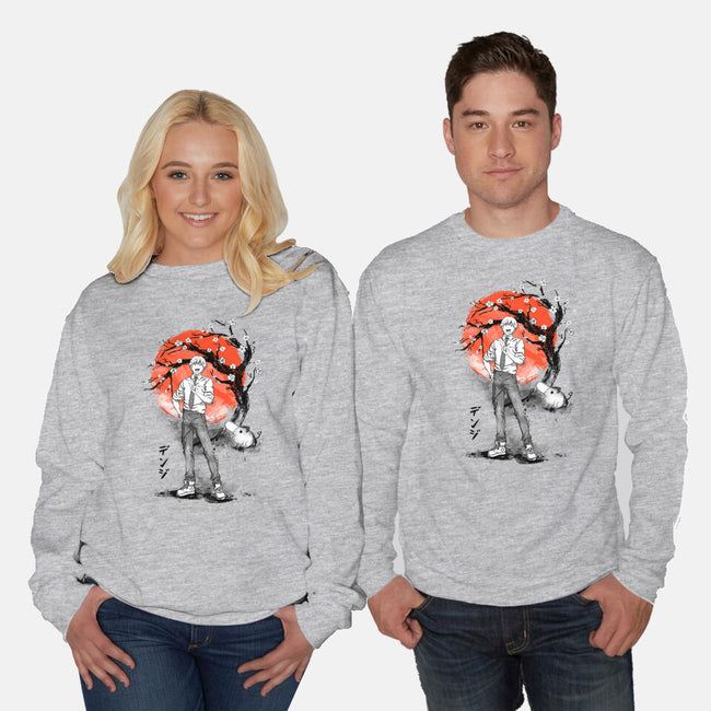 Devil Hunter Ink-unisex crew neck sweatshirt-IKILO