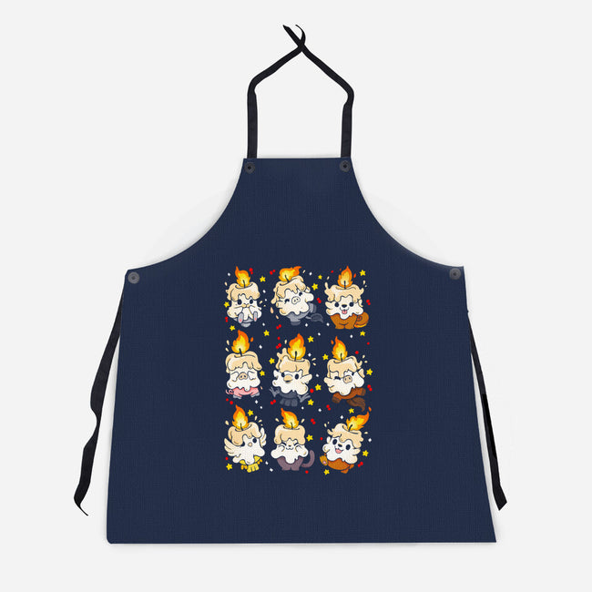 Animal Candle-unisex kitchen apron-Vallina84