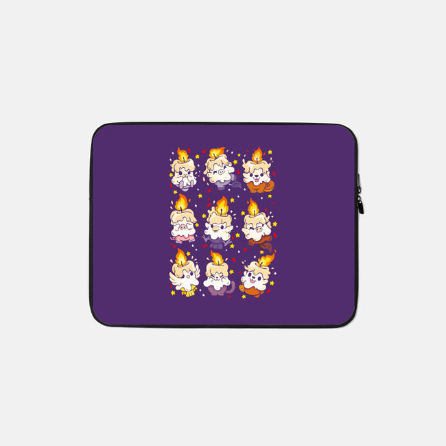 Animal Candle-none zippered laptop sleeve-Vallina84