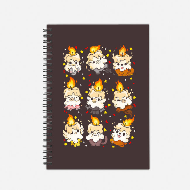 Animal Candle-none dot grid notebook-Vallina84