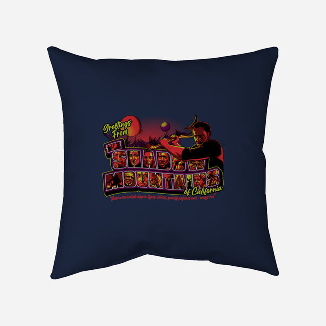 Greetings From The Shadow Mountains-none removable cover w insert throw pillow-goodidearyan
