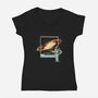 Astro Photography-womens v-neck tee-tobefonseca