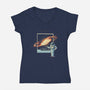 Astro Photography-womens v-neck tee-tobefonseca