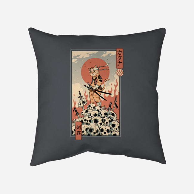 Catana Assassin-none removable cover w insert throw pillow-vp021