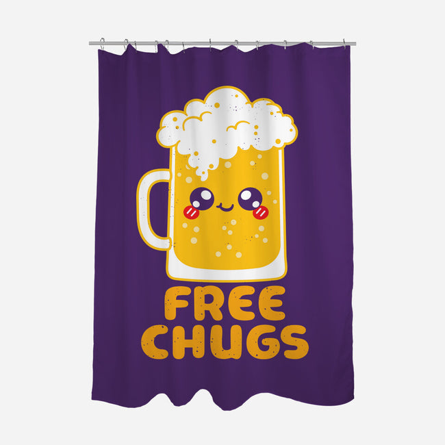 Chugs-none polyester shower curtain-Xentee