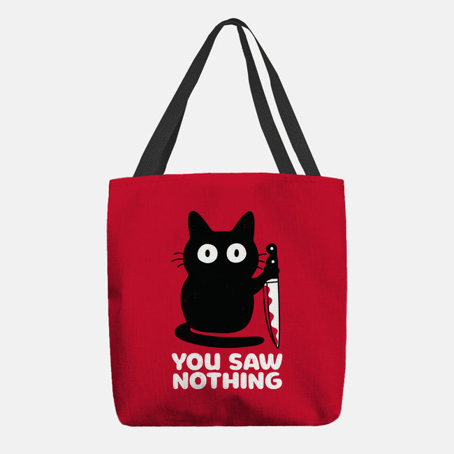Saw Nothing-none basic tote bag-Xentee