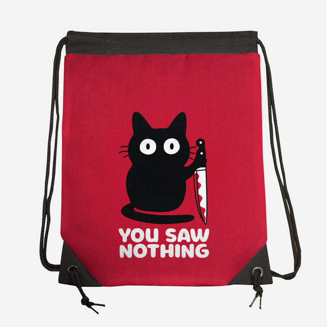Saw Nothing-none drawstring bag-Xentee