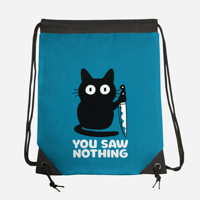 Saw Nothing-none drawstring bag-Xentee