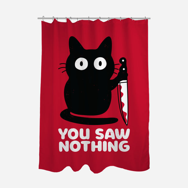 Saw Nothing-none polyester shower curtain-Xentee