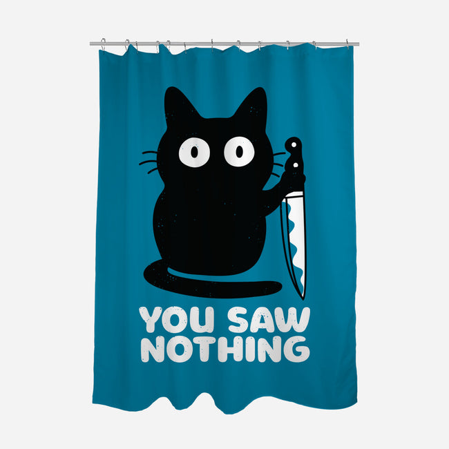Saw Nothing-none polyester shower curtain-Xentee