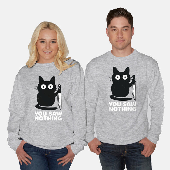 Saw Nothing-unisex crew neck sweatshirt-Xentee