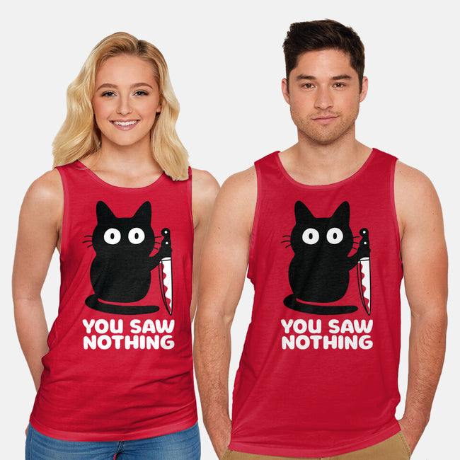 Saw Nothing-unisex basic tank-Xentee