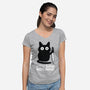 Saw Nothing-womens v-neck tee-Xentee