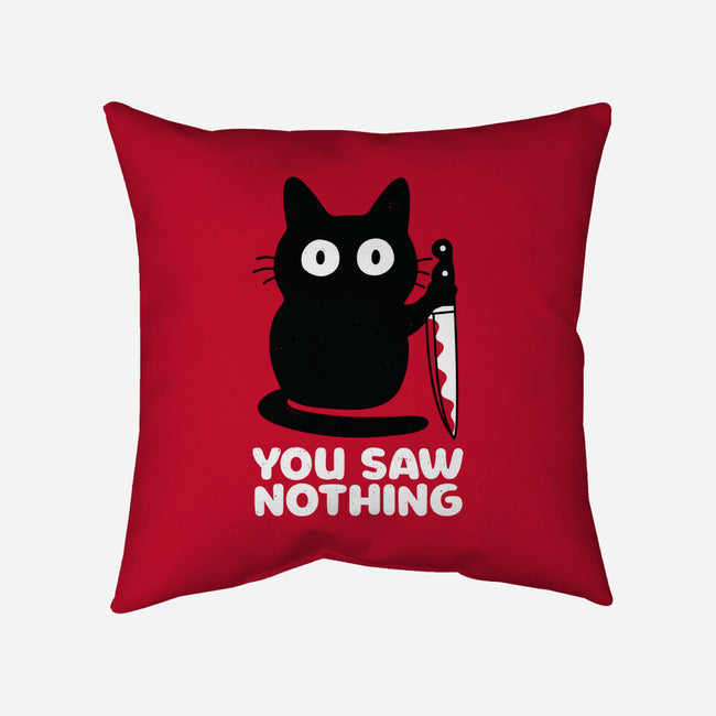 Saw Nothing-none removable cover throw pillow-Xentee