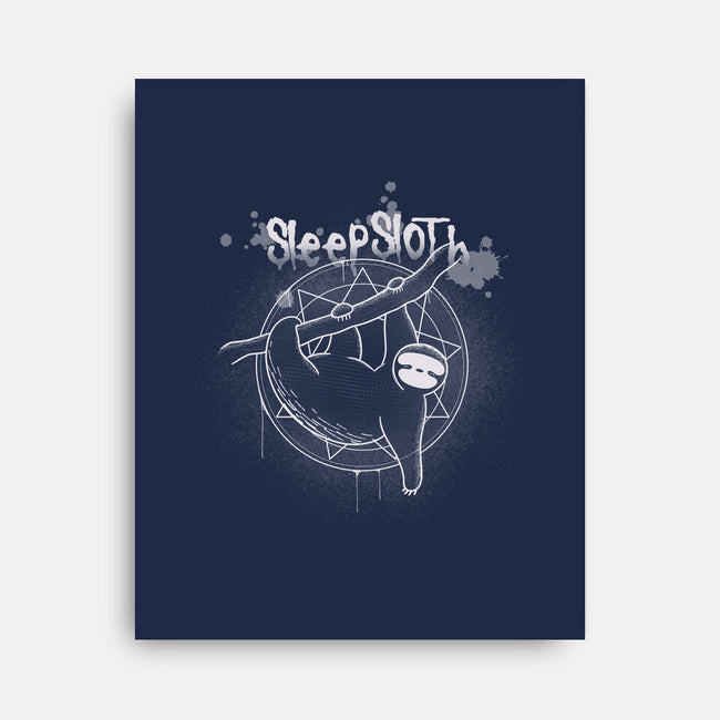 SleepSloth-none stretched canvas-Claudia