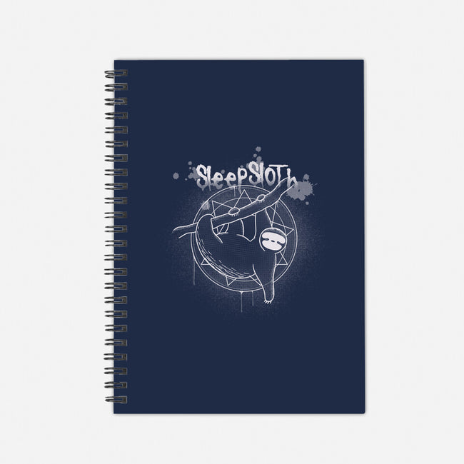 SleepSloth-none dot grid notebook-Claudia