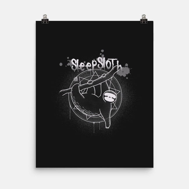 SleepSloth-none matte poster-Claudia