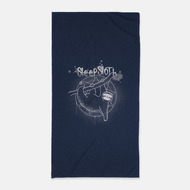 SleepSloth-none beach towel-Claudia