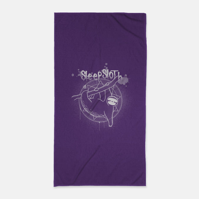 SleepSloth-none beach towel-Claudia