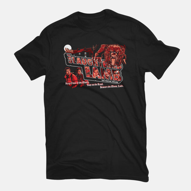 Visit The Slaughtered Lamb-mens heavyweight tee-goodidearyan