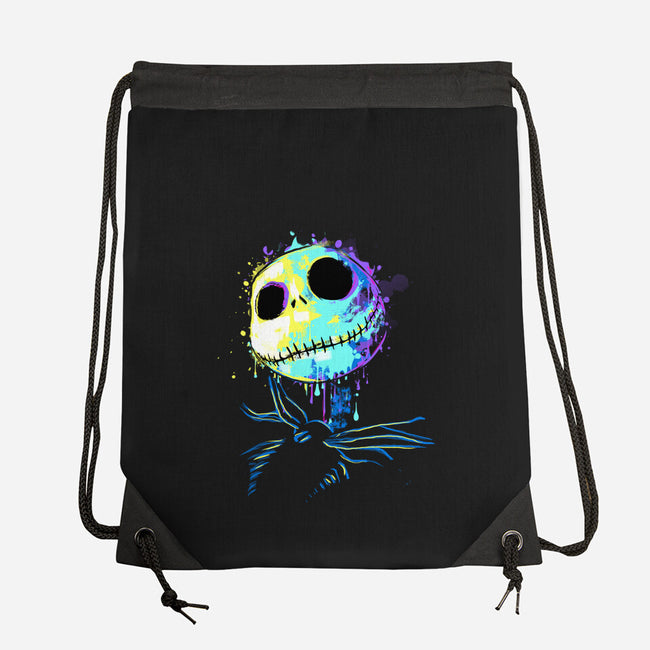 Colorful Skeleton-none drawstring bag-IKILO