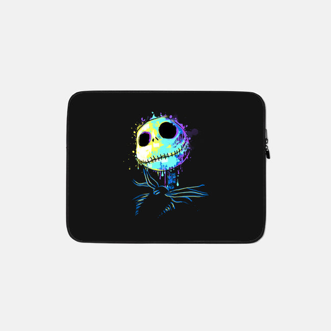 Colorful Skeleton-none zippered laptop sleeve-IKILO