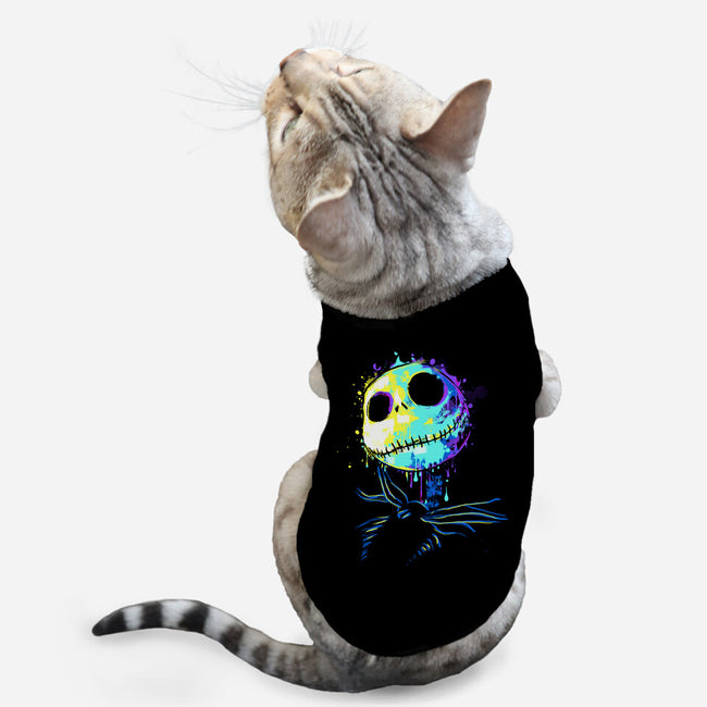 Colorful Skeleton-cat basic pet tank-IKILO