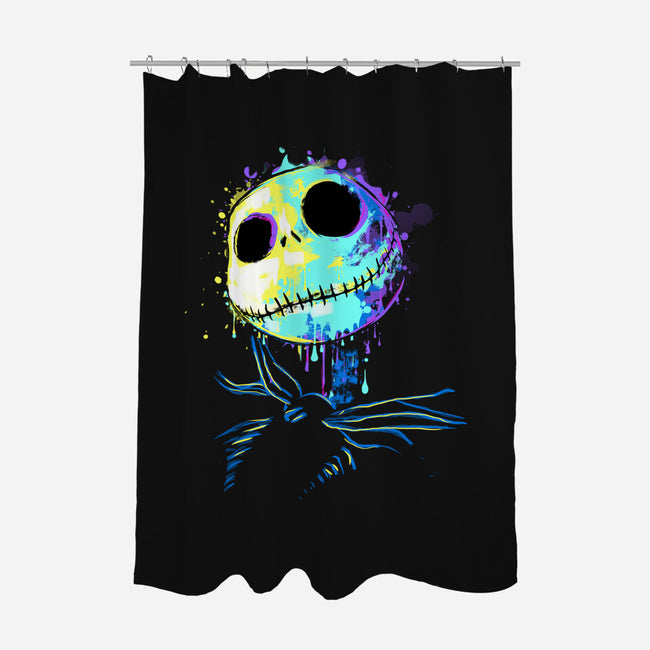Colorful Skeleton-none polyester shower curtain-IKILO